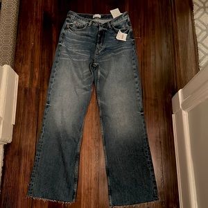 Zara Wide Leg, High-Rise, Full Length Jeans